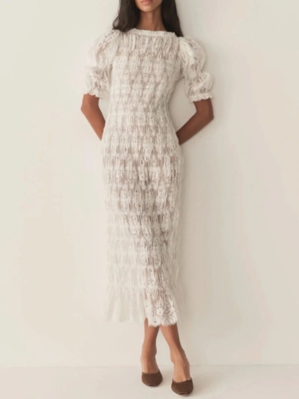 Doen Raquella Lace dress in Salt size small. Like new! - Picture 2 of 11